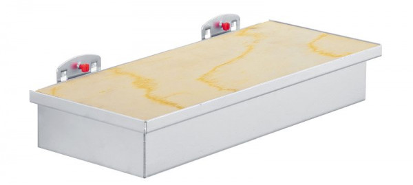 Kappes RasterPlan Werkzeugaufnahmebox mit Holzplatte zum Selbstbohren alufarben, mit Holzplatte, 4044.00.0601