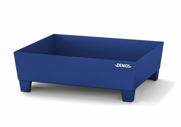 DENIOS Kleingebindewanne aus Stahl, 65 Liter Auffangvolumen, 785 x 635 x 278 mm, 328391