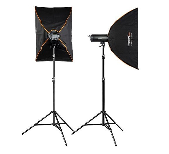 Walimex pro Blitzset Campaigner 400 HS Set Double, VE: 2 Stück, 1023382