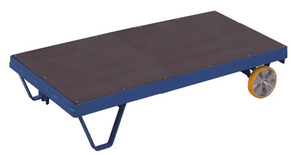 VARIOfit Schwerlast-Rollplatte, Ladefläche: 2.490 x 800 mm, RAL 5010 enzianblau, Traglast: 3.000 kg, zu-1150