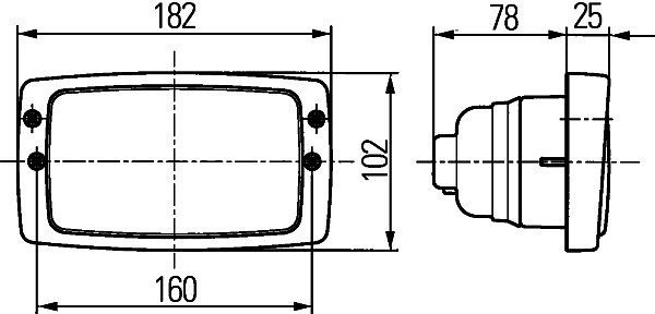 HELLA Halogen-Hauptscheinwerfer, Modul 6213, 24/12V, ECE, Stecker: Flachstecker, rechts/links, 1LB 006 213-047