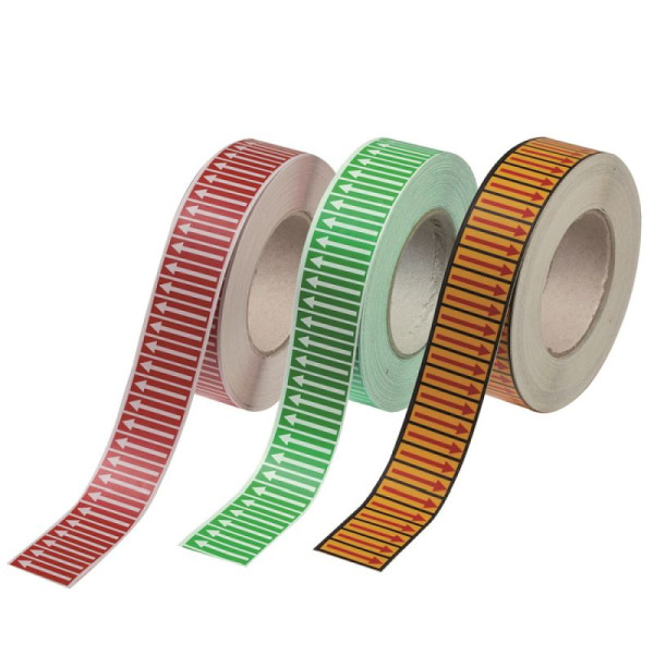 Stein HGS Fließrichtungspfeilbänder für Rohrleitungen, Wasser, grün, 29.3372-1