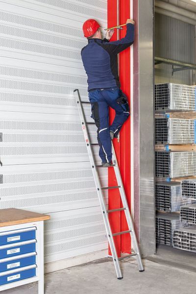 Euroline Alu-Sprossenanlegeleiter Modell Nr. 3 mit Taverse mit 14 Stufen, 4,05m Länge, 3018814