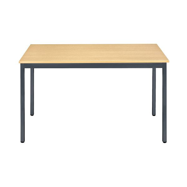 Bisley Mehrzwecktisch, Breite 1600 mm, Tiefe 800 mm, 25mm Tischstärke, 334 anthrazitgrau x BC buche, MTC251608BC334