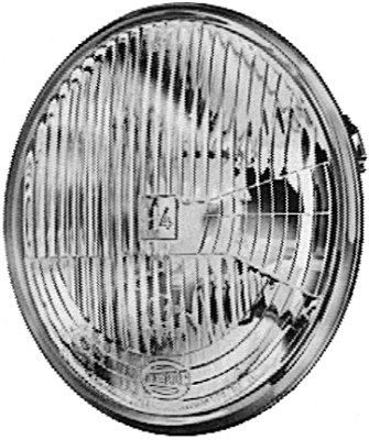 HELLA Halogen-Scheinwerfereinsatz, Hauptscheinwerfer, 24/12V, rund, Referenz: 20, Einbau/Anbau, SAE, Rundstecker, links/rechts/vorne, 1A6 002 395-301