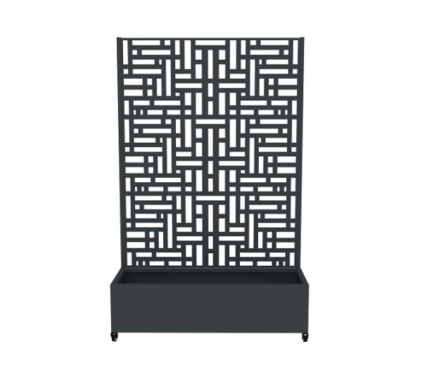 Westmann Pflanzkasten mit Rankgitter Dekora 3 Anthrazit, 42,5x120x187 cm, WMTBPPF-1201806