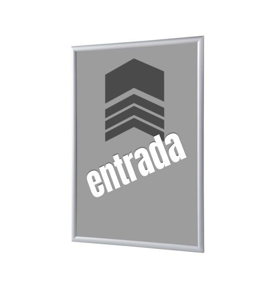 Showdown Displays Klapprahmen A1 Komplettset Eingang Grau Spanisch, KRA1G25LPPI463