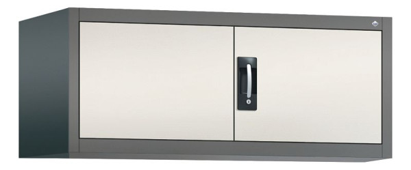 C+P Aufsatzschrank Acurado, H500xB1200xT600mm, Farbe: Vulkangrau / Perlweiß, Muldengriff, 9494-000 S10007