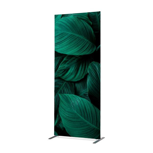 Showdown Displays Textil Raumteiler Deko 85-200 Botanische Blätter Grün, ZBSLIM085-200-DSI4