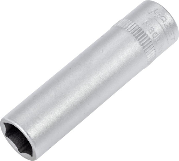 Hazet Steckschlüsseleinsatz, Sechskant, Vierkant hohl 6,3 mm (1/4 Zoll), 9 mm, Lange Ausführung Mit Rändelung, 850LG-9