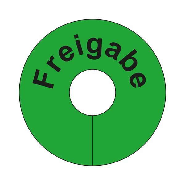 Eichner Beschriftete Signalringe, Beschriftung: Freigabe, VE: 10 Stück, 9219-01038