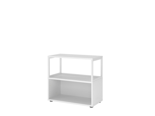 Hammerbacher Regal, 2OH, weiß, 80 x 40 x 74,6cm, VFW28RERG/W