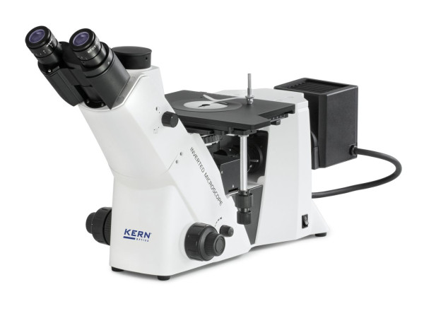 KERN Optics Metallurgisches Mikroskop (Invers) Trinokular Inf Plan 5/10/20/50; WF10x22; 50W Hal, OLM 171