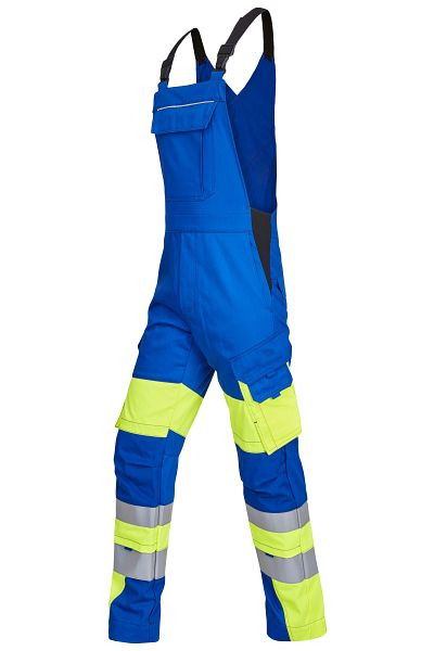 ROFA Latzhose teils 2-lagig 2431, Größe 52, Farbe 481-kornblau-leuchtgelb, 2652431-481-52