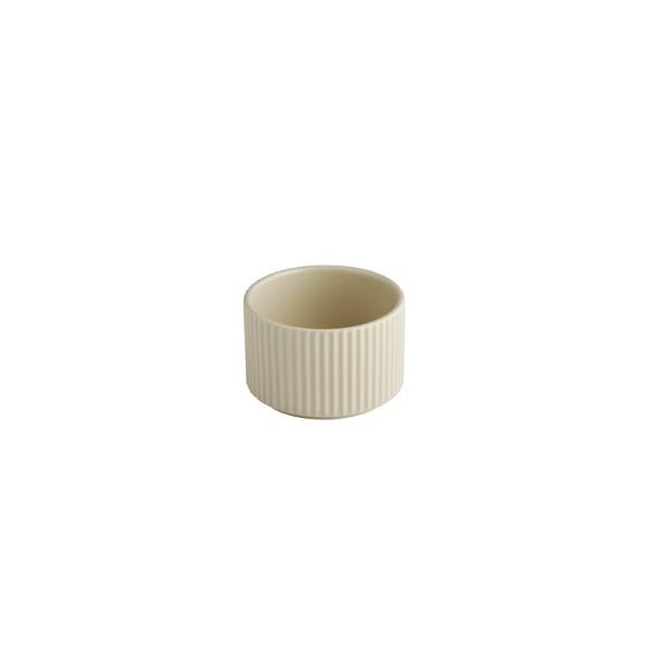 APS Schale THE GRID - Porzellan, Ø 9 cm, 200 ml, Farbe sand, stapelbar, 19027