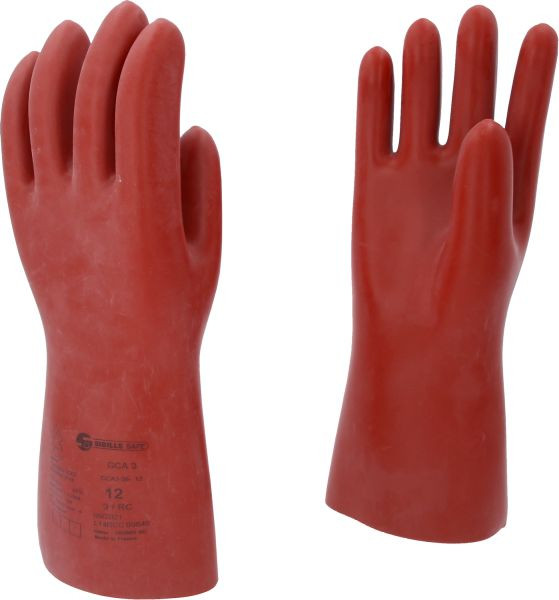 KS Tools Elektriker-Schutzhandschuh mit mechanischen und thermischen Schutz, Größe 12, Klasse 3, rot, Länge: 360 mm, 117.0098