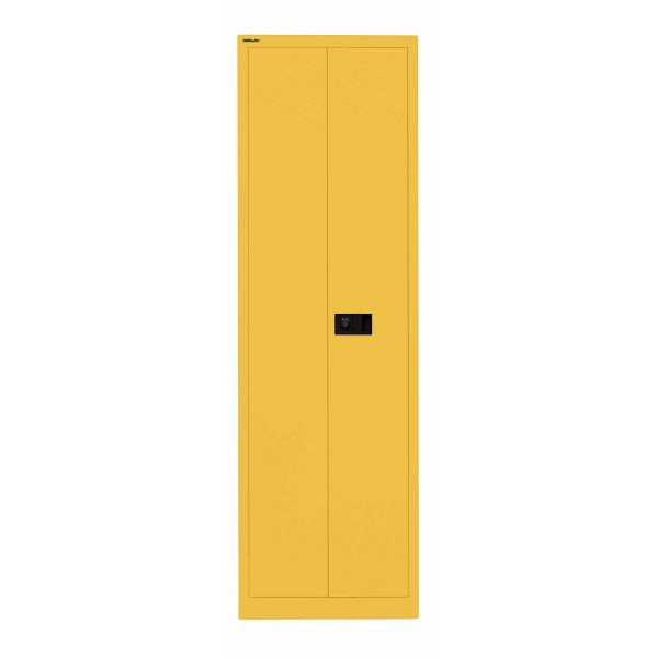 Bisley Flügeltürenschrank UNIVERSAL, 4 Fachböden für 5 Ordnerhöhen, Breite 600 mm, 642 sunflower, E782A04B6642