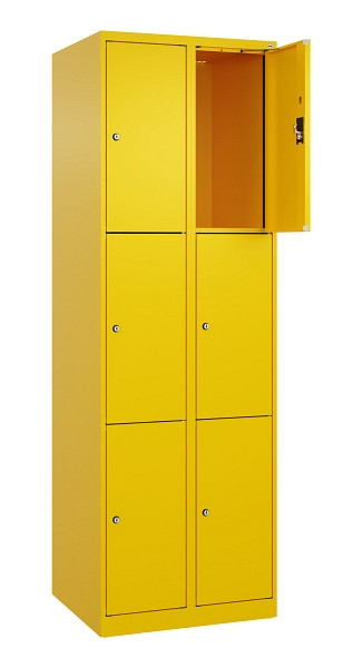 C+P Schließfachschrank Evolo PLUS, 6 Fächer, 1850x600x500mm, 1023/1023, 049000-203 S10022