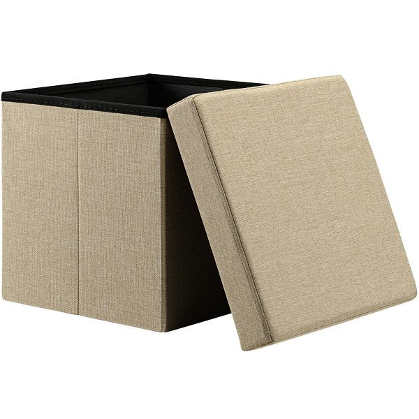 casaria Sitzhocker Beige 38x38x38cm faltbar, 109838