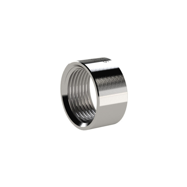 Riegler Muffe, rund, kurz, Rp 1/4, Edelstahl 1.4408, 118700