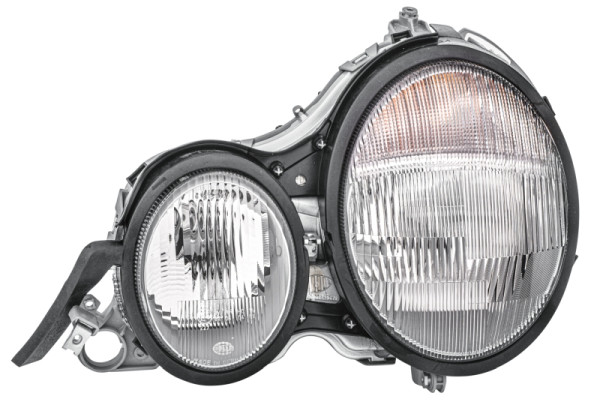 HELLA Halogen-Hauptscheinwerfer - für u.a. Mercedes-Benz E-Class (W210) - ECE/CCC - für Rechtsverkehr - links, 1D9 007 095-091