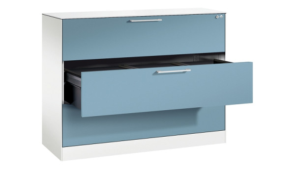 C+P Hängeregistraturschrank Asisto, H1010xB1200xT435mm, 9016/0010, 146041-313 S10159