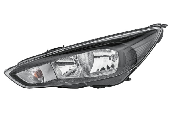 HELLA Glühlampe-Hauptscheinwerfer, für u.a. Ford Focus III, schwarz, ECE/CCC, für Rechtsverkehr, links, 1EE 354 827-111