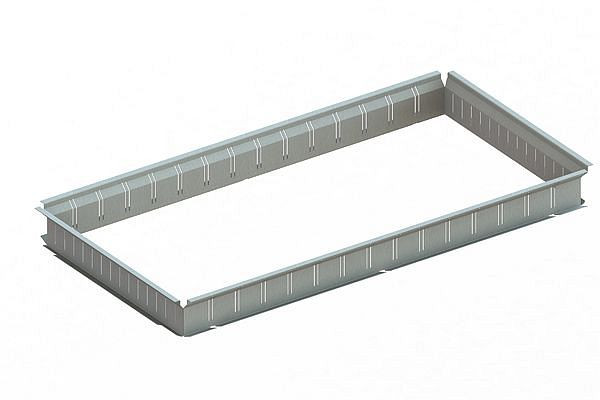 Meta Innenprofile basic 100 für 500 mm Tiefe, verzinkt, für Steckregal CLIP, 20097278