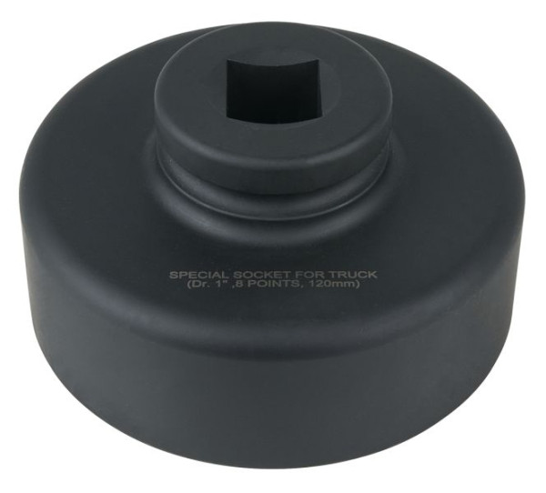 KS Tools 1" Achsmuttern-Schlüssel, 8-kant, kurz, 120 mm, 460.3330