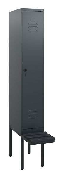 C+P Umkleidespind Classic PLUS, 1950x300x815mm, 7016/7016, Drehriegel, 0800405-10 S10042
