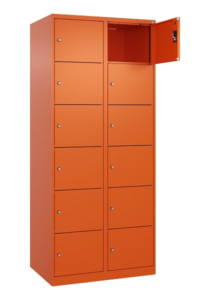 C+P Schließfachschrank Evolo PLUS, 12 Fächer, 1850x800x500mm, 2004/2004, 049000-226 S10023
