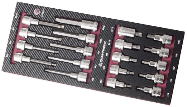 Kraftwerk 19-teilig EVA3 Bit-Stecknusssatz 1/2", 4903-04