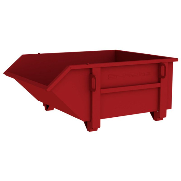 STEIN HGS Transportcontainer, 500 L, Rubinrot RAL 3003, Beton, Ziegel, Holz, Metall, 80620.0003