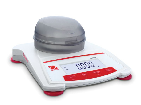 OHAUS Tragbare Präzisionswaage SKX123 EU, Wägekapazität 120 g, Ablesbarkeit beim Wiegen 0.001 g, 30253070