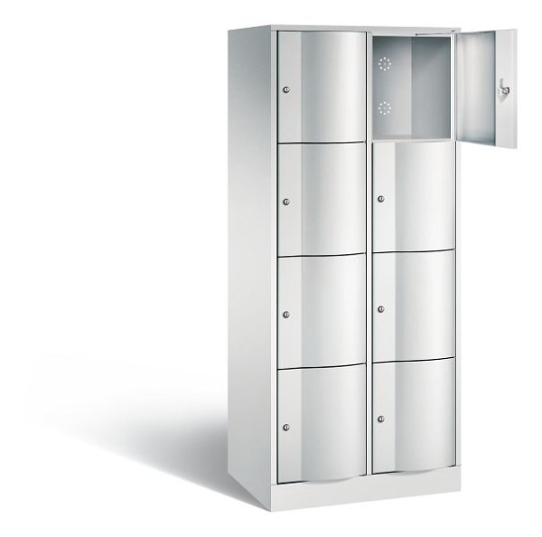 C+P Schließfachschrank Resisto, H1950xB772xT540mm, Farbe: Lichtgrau, 8470-272 S10005