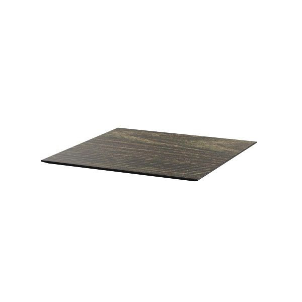 Feros HPL Tischplatte Riverwashed Wood HPL 70x70 cm, 1477