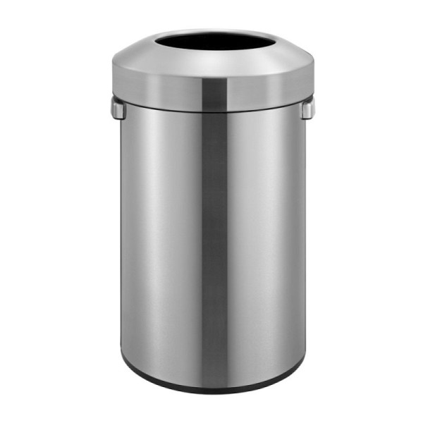 STEIN HGS Urban Abfalleimer, 60 Liter, Edelstahl, matt, 83674.0002
