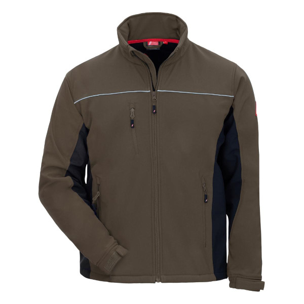 NITRAS MOTION TEX LIGHT, Softshelljacke, braun / schwarz (Farbcode: 5010), Größe: 4XL, VE: 10 Stück, 7157-4XL