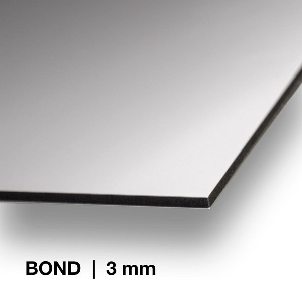 Showdown Displays Bond Platte mit Löchern 500x1000mm Dicke 3mm Flachbettdruck, FB500x1000MG-BW3