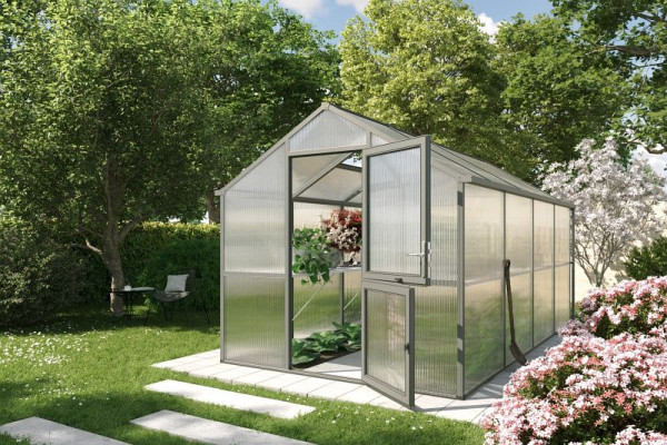 KGT Gewächshaus Modell Iris IV, anthrazit-grau, 22400003