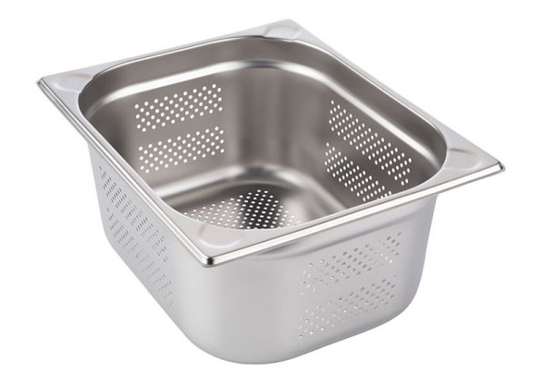 APS GN 1/2 Behälter, perforiert, 32,5 x 26,5 cm, Tiefe: 150 mm, Edelstahl, 9,5 Liter, 81903