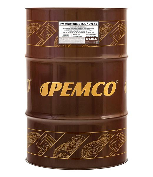 PEMCO Motoröl 2502 Multifarm STOU 10W-40, VE: 208 l, PM2502-DR