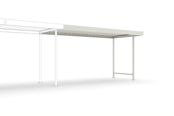 WSM Überdachung Leipzig L15 RAL 9002 als Bausatz, 102000089