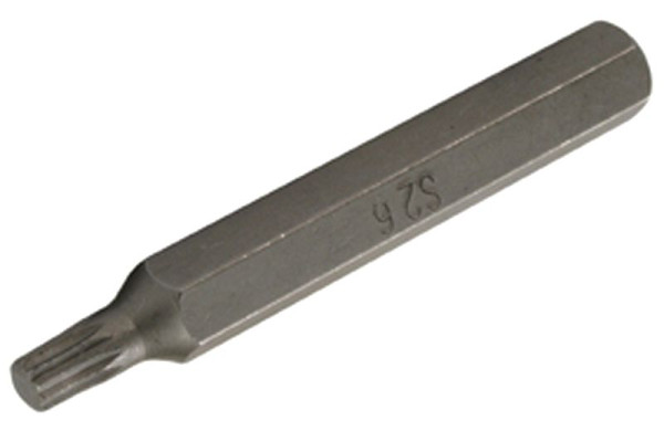 SW-Stahl Schraubendrehbit, 3/8", Innenvielzahn, M6, lang, 05221L