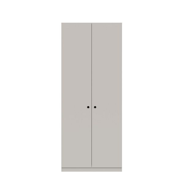 Bisley Kleiderschrank Pren, Mit Kleiderstange, 1 Hutboden und 1 Schuhfach, Ohne Schloss, H 1970 x B 800 x T 500 mm, 064 perlgrau, PNW08192SNLL064