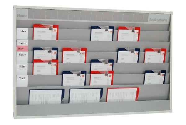 Eichner Werkstattplaner breit für Kfz-Betriebe, Hellgrau, Maße: 1.580 x 900 mm, 9019-00588