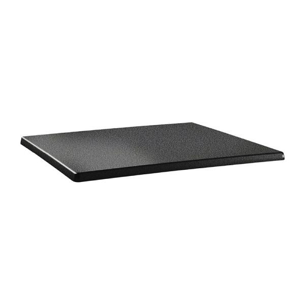 Topalit Classic Line rechteckige Tischplatte anthrazit 120 x 80cm, DR902