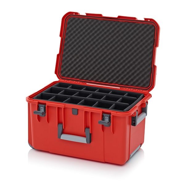 Auer Schutzkoffer Pro Trolley, Blutorange, ohne Schloss, Polstereinlage, CP 6433 B4-2002