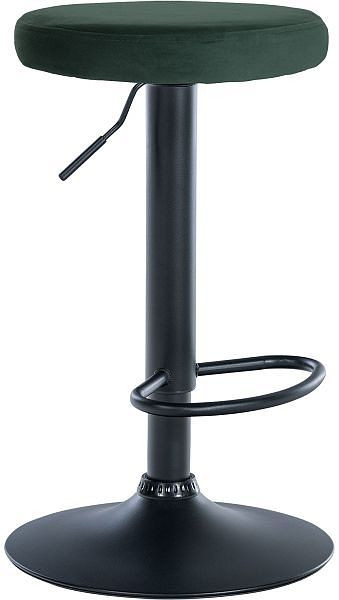 CLP Barhocker Ponte Samt schwarz, grün, 322040, 4251756489175
