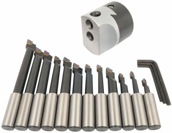 ELMAG Universal-Ausdrehkopf 12-225 mm, inklusive Bohrstangensortiment 12-teilig, 82761